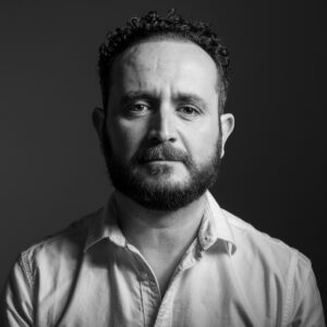 Studio portrait of a man, side lighting, Lisbon