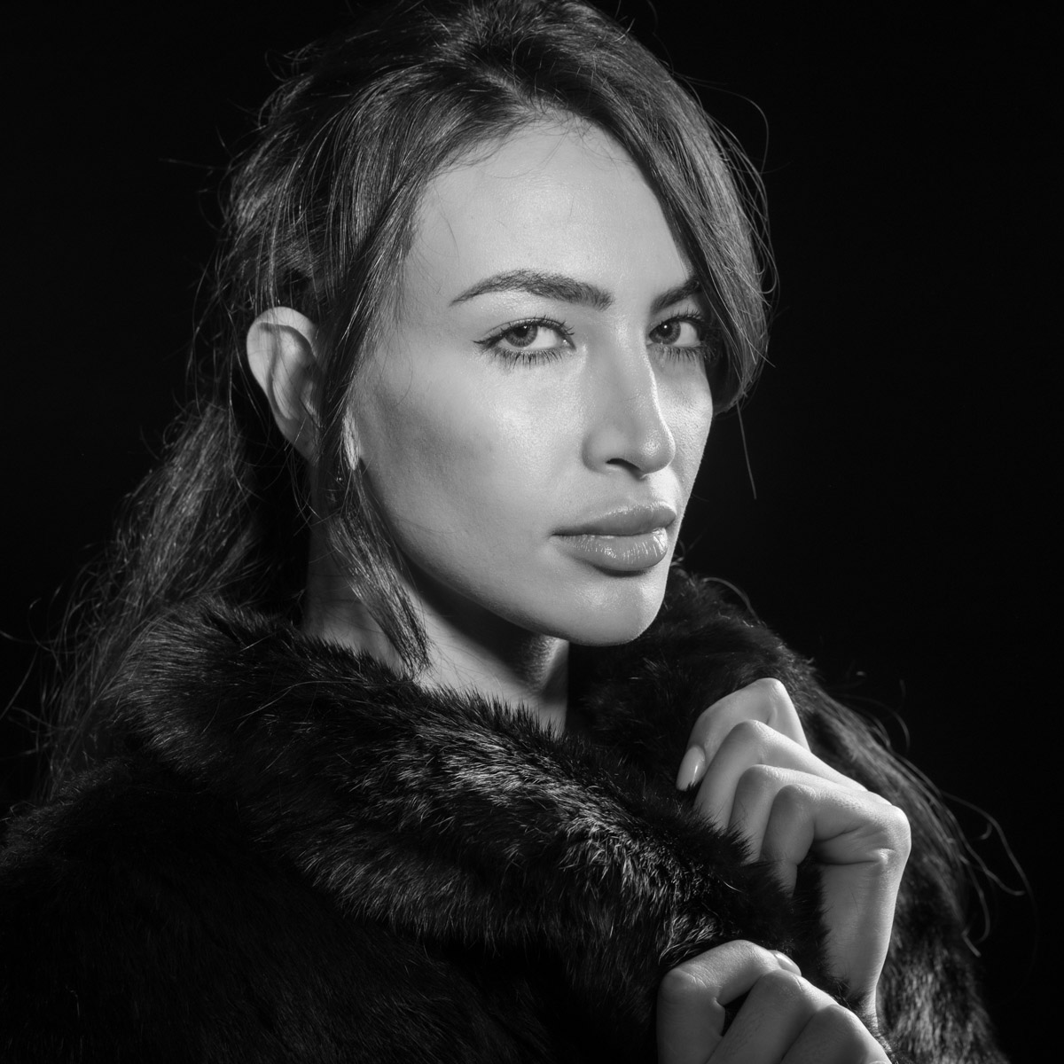 A dramatic portrait taken in a studio in Lisbon by Olivier Perrin